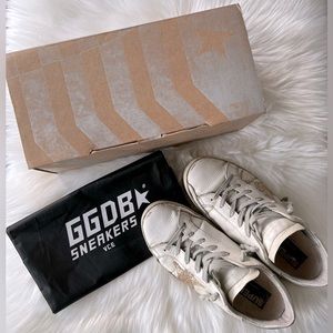 Golden Goose SuperStar white leather with gold star